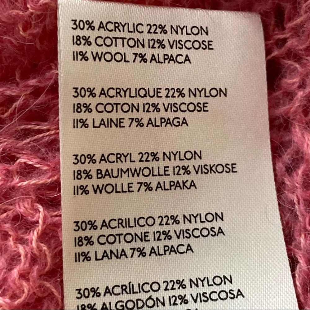Free People Angel Soft Wool Blend Sweater Bubble Gum Pink Size XS NWOT - Picture 9 of 10